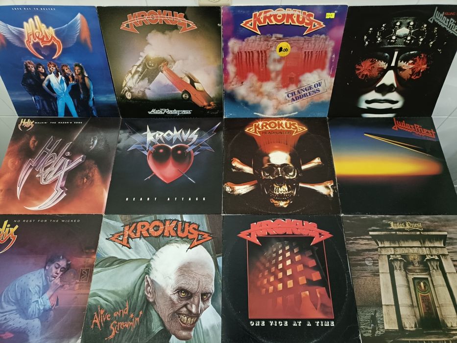 HEAVY METAL / HARD ROCK: As melhores bandas (discos de vinl)