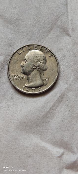 Moneta Liberty  United States  Of America Quarter Dollar 1974