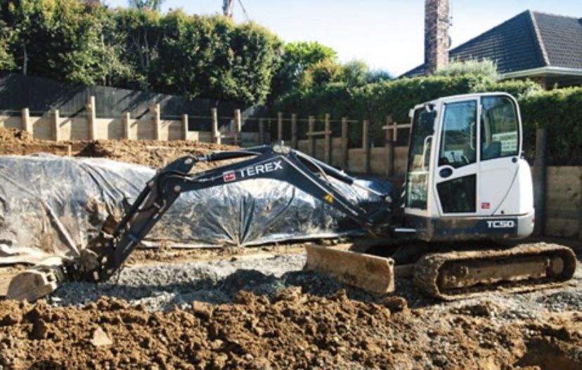 Escavações, lavouras, Terras, Entulho