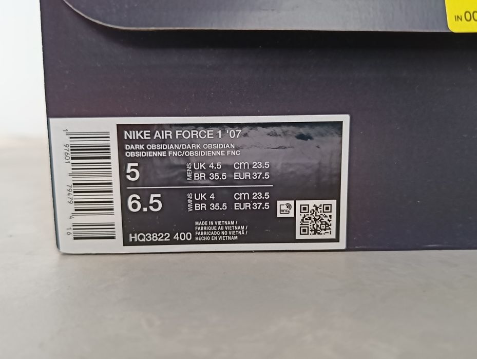 Buty Nike Air Force 1 '07 Dark Obsidian