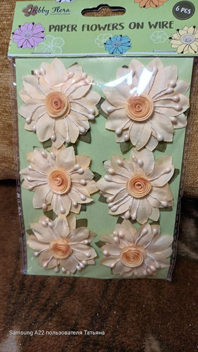 Цветы бумажные для декора