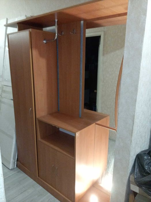 Прихожая "Испания-2" цвет ольха, шкаф в прихожую с зеркалом