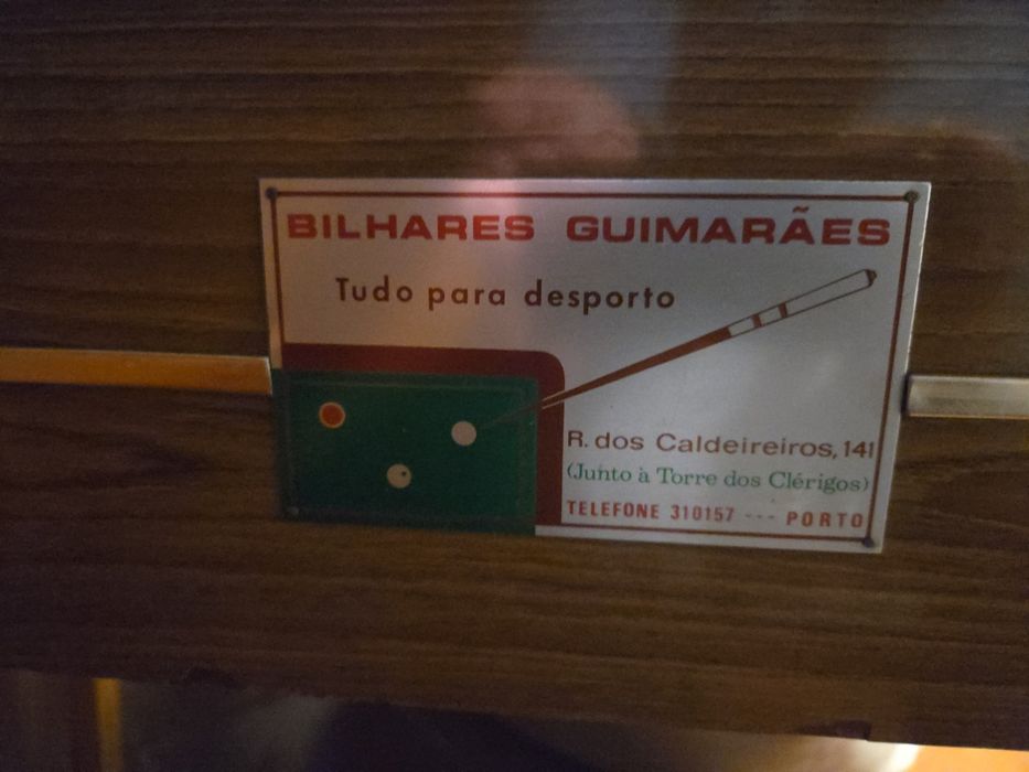 Bilhar grande em ardósia 8ft + tacos e acessórios