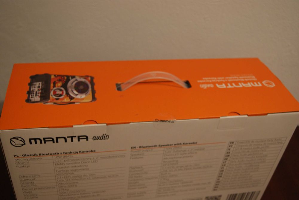 Głośnik Bluetooth Manta SPK1003 10W radio FM