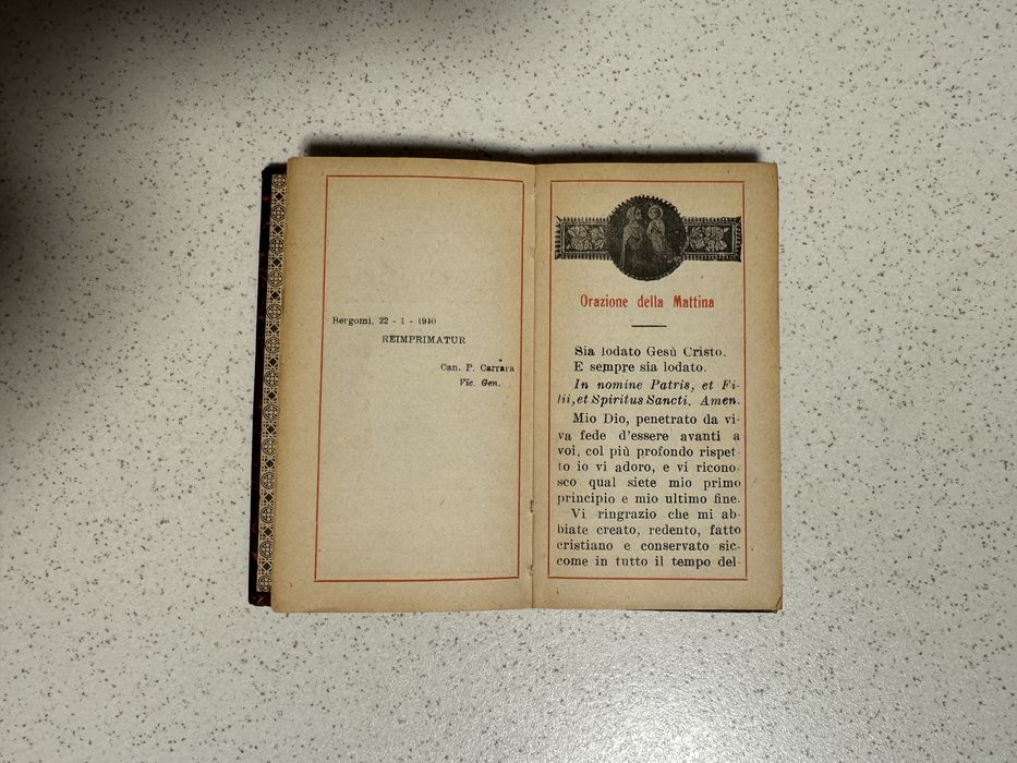 Modlitewnik Massime Eterne z 1940 roku sprzed 86 lat