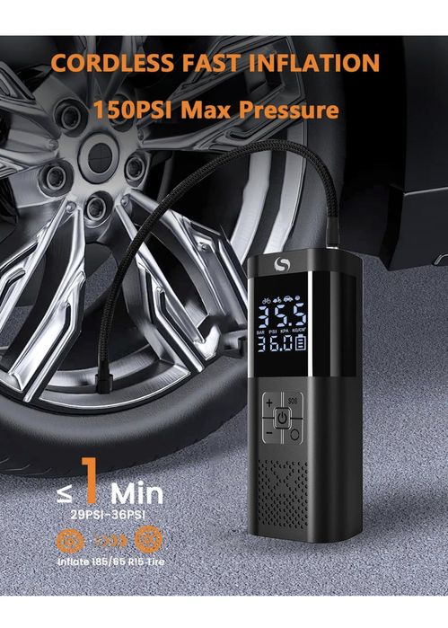 Compressor de ar portátil 150PSI 12V