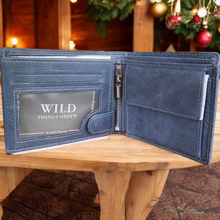 Elegancki męski portfel z prawdziwej skóry.