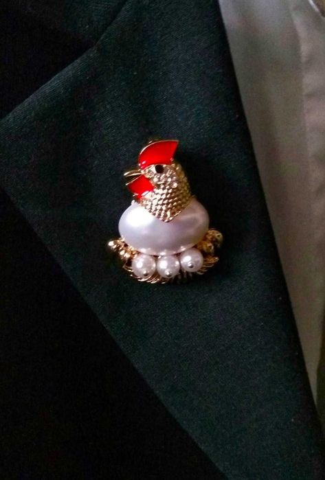 Alfinete / Broche / Pregadeira Galinha NOVO