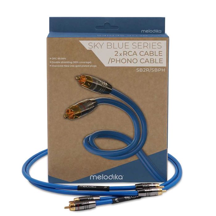 Melodika SB2R05 kabel interkonekt 2 RCA 0,5m nowy NOWOŚĆ gwarancja