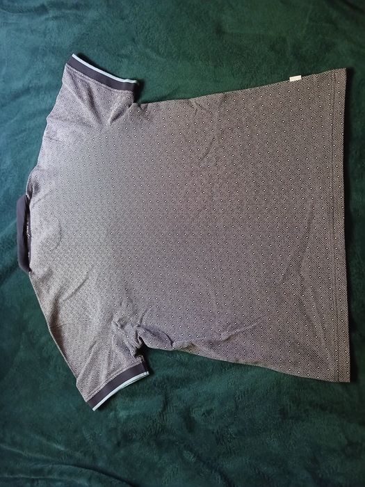 Dwa polo męskie szary i granat