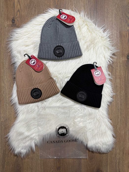 Шапка Canada goose | Зимова Шапка Канадський гусь | тепла наложка