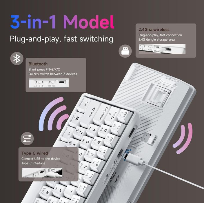 Teclado Mecânico Gamming TMKB T63