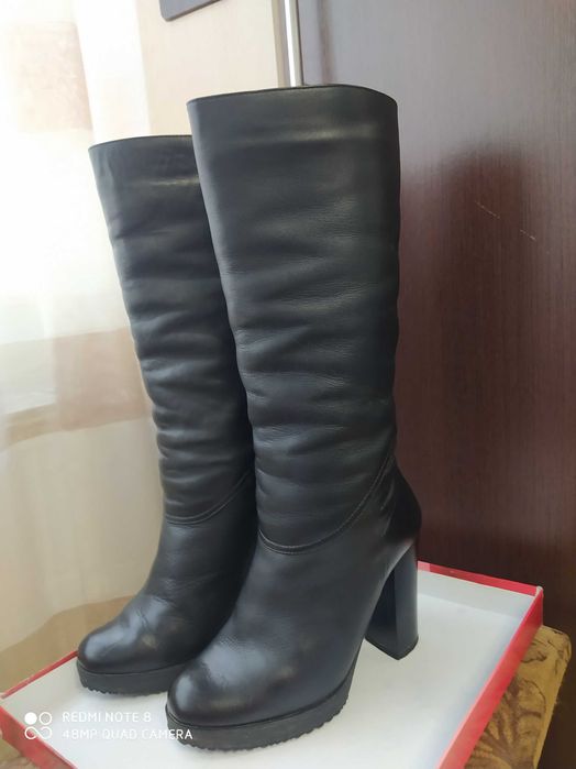 Шкіряні сапоги. Сапожки кожа