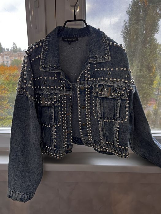 Стильний джинсовий піджак