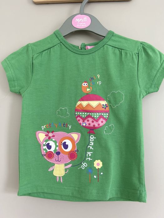 Zielona Bluzeczka Minoti roz 12-18m 80-86 cm