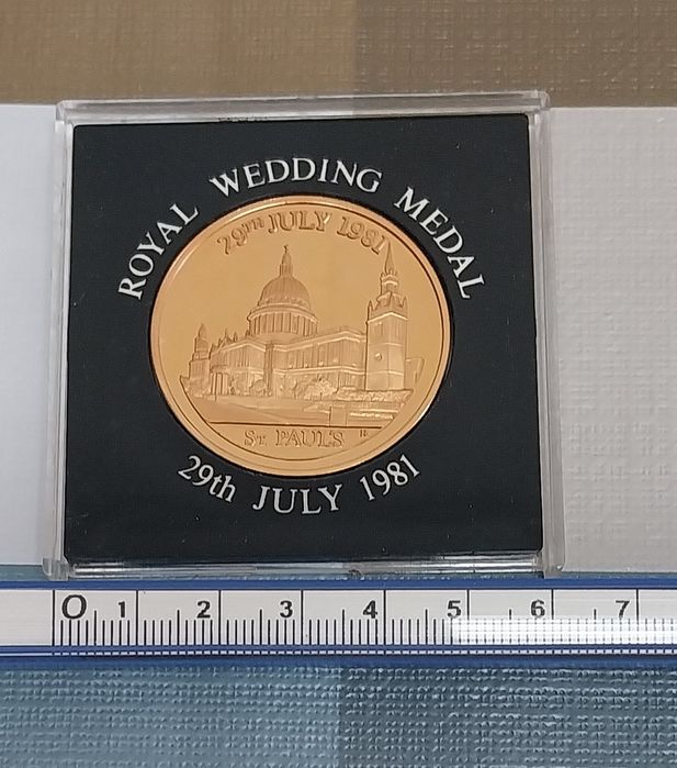 Medalha comemorativa em bronze Royal Wedding