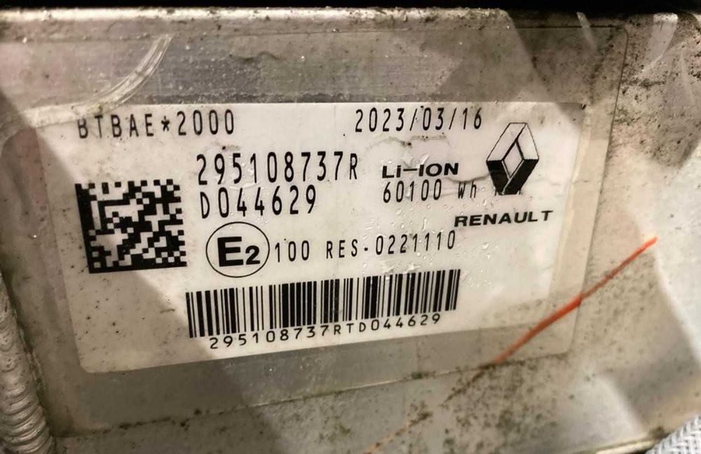 Bateria renault Megane E-Tech 2022