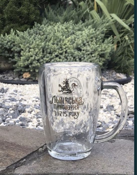 Бокали для пива "Львівське" 0,3; 0,5; 1л