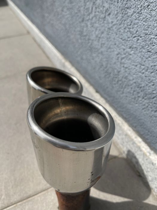 Ponteiras IE POWER inox redondas 80mm