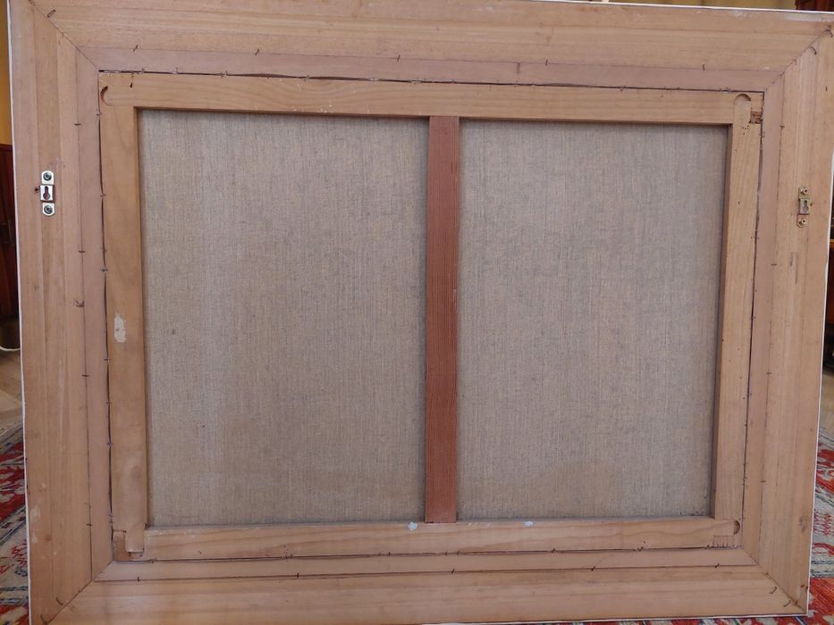 Quadro grande, óleo sobre tela - motivo marinho