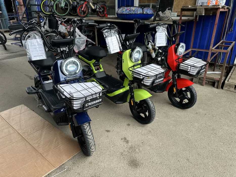 БЕЗКОШТОВНА ДОСТАВКА ‼️ Електричний велосипед/скутер Crosser CR2 600W 60V 24Ah | до 50 км/год