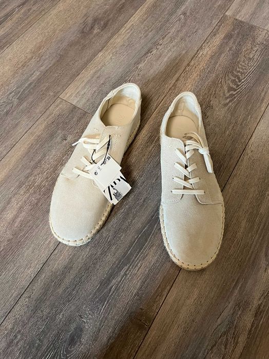 Шкіряні еспадрильї Zara р. 43