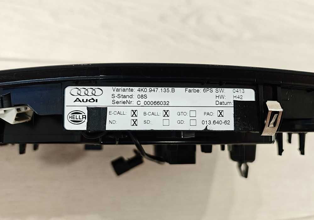 Передний Верхний Плафон Освещения Черный Audi A4 A5 A6 A7 Q8 e-tron