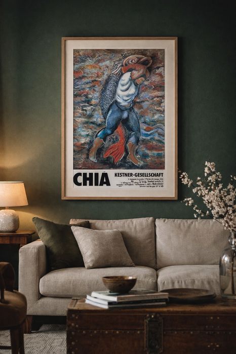Plakat wystawowy Sandro Chia, możliwa zamiana