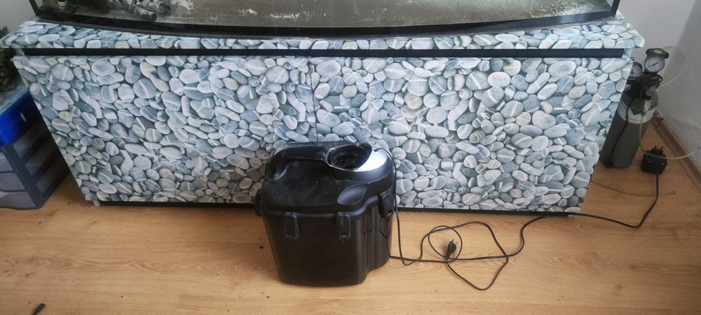 Akwarium panoramiczne 450 litrów szafka wzmacniana z profila