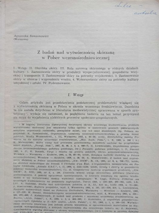 Archeologia - 10 nadbitek z  autografami autorów. Od lat 60.