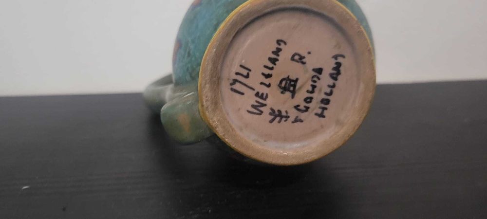 Jarra/Púcaro Antigo em Cerâmica de Gouda (Holanda)