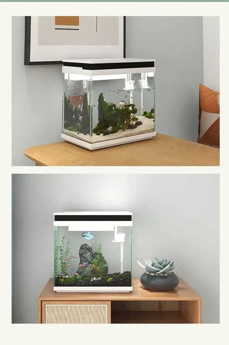 Акваріум комплект SunSun HNE-380 White 26 літрів Білий