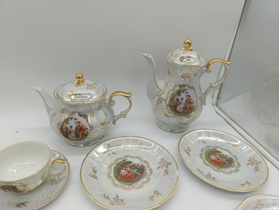 Винтажный фарфоровый чайный сервиз мадонна  Oscar  Schlegelmilc ГДР h