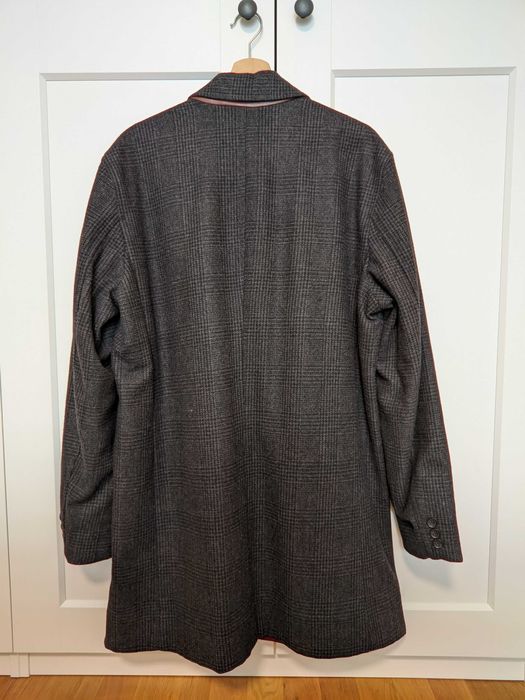 Płaszcz Tommy Hilfiger Dwustronny (Grafit/Bordo) Oryginalny Vintage