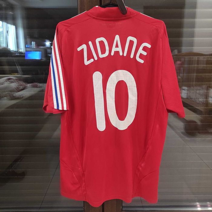 Francja Zidane  Football Shirt 2008 Adidas Koszulka Piłkarska  L