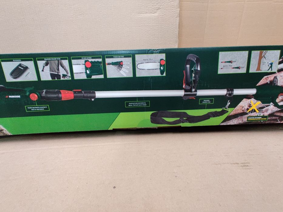 Телескопичный аккумуляторн высоторез сГерман Parkside PAHE 20/сучкорез