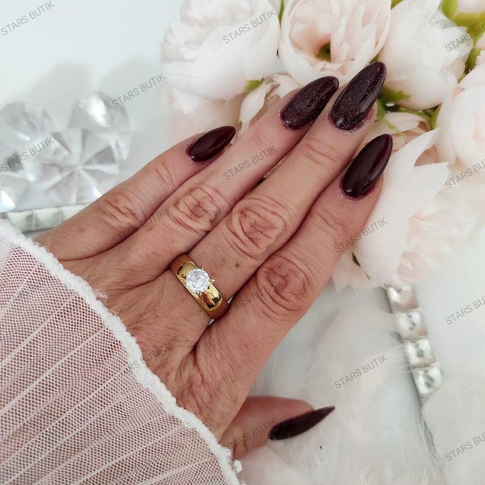 Pierścionek w stylu zaręczynowym cyrkonia r. 8 stal 316L cudo