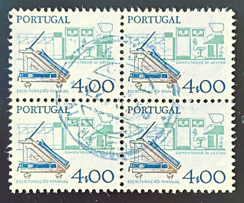 Sheet of Used Stamps at 4$00 – Tools of the Trade – 1978