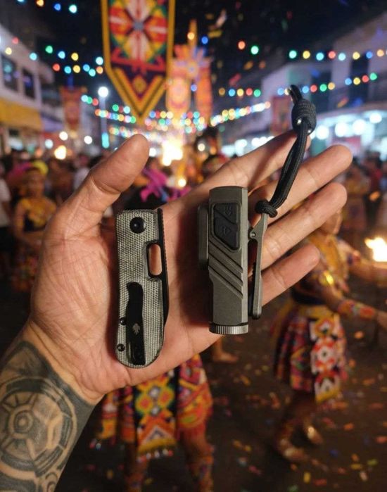 Брелок EDC наключник Sofirn ST10 3в1 з червоним світлом