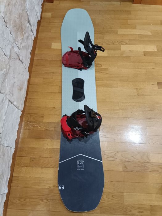 Prancha All road 500  tamanho 163 wide com fixações rápida
