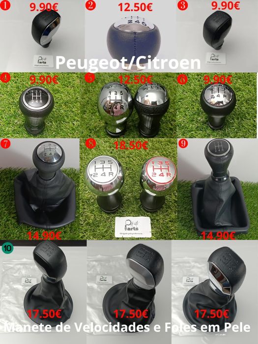 Manete moca velocidades para Peugeot e Citroen
