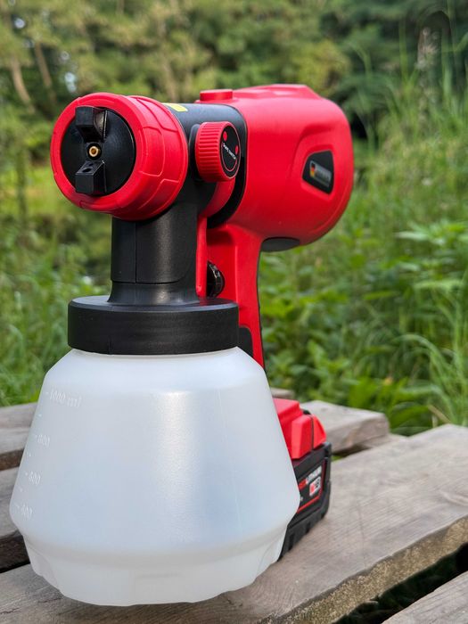 TANIO pistolet na farbe do sufitów POD BATERIE MILWAUKEE instrukcja PL