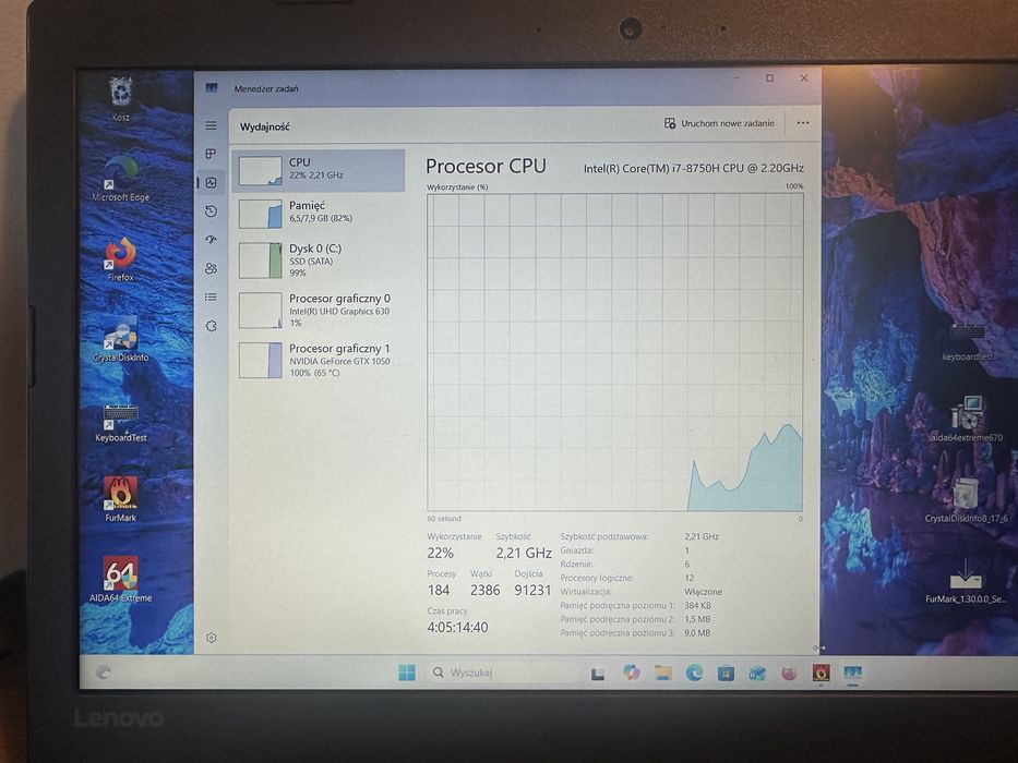 Продам игровой ноутбук Lenovo Ideapad 330-15ICH I7-8750H/gtx 1050 новая батарея