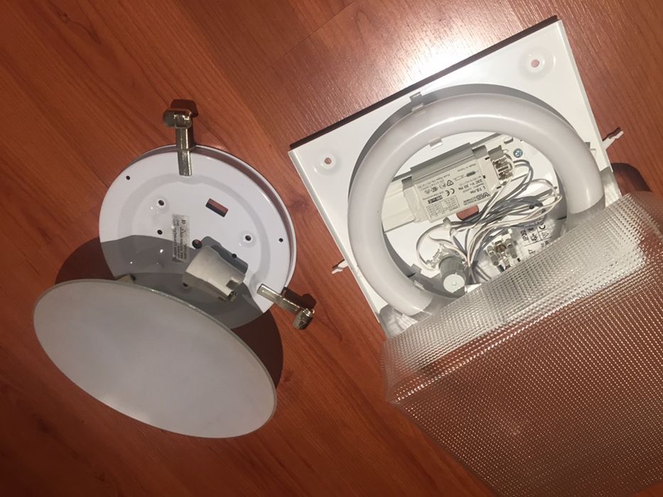 Candeeiros teto ( calhas iluminação luz fluorescente quadradas)