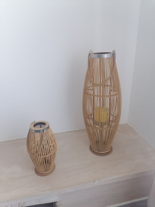 Lanternas decorativas de bambu