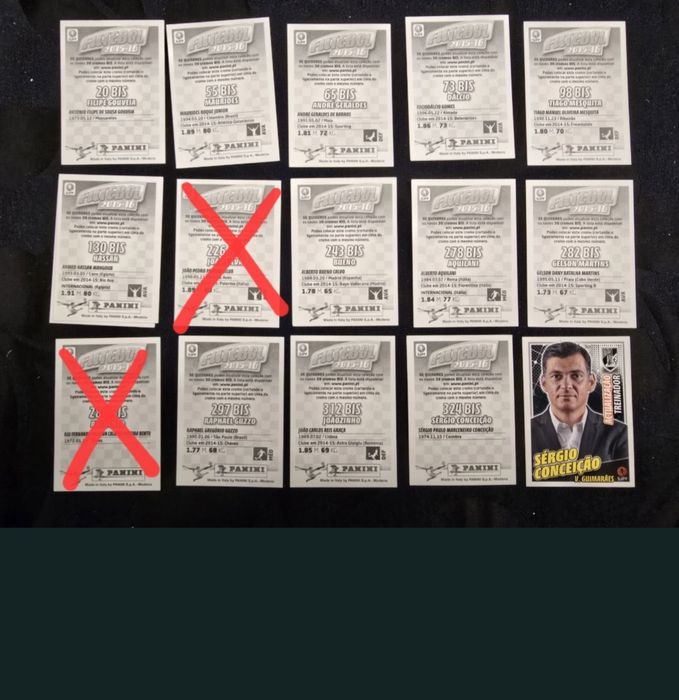 Cromos Futebol liga 2015-16 Bis
