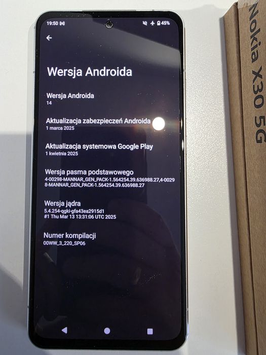 Nokia X30 5G 6GB / 128 GB biała Smartfon Android dual SIM TA-1450