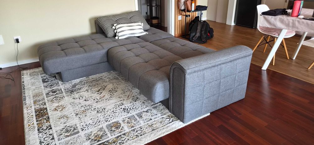 Sofá Cama com Chaise Long