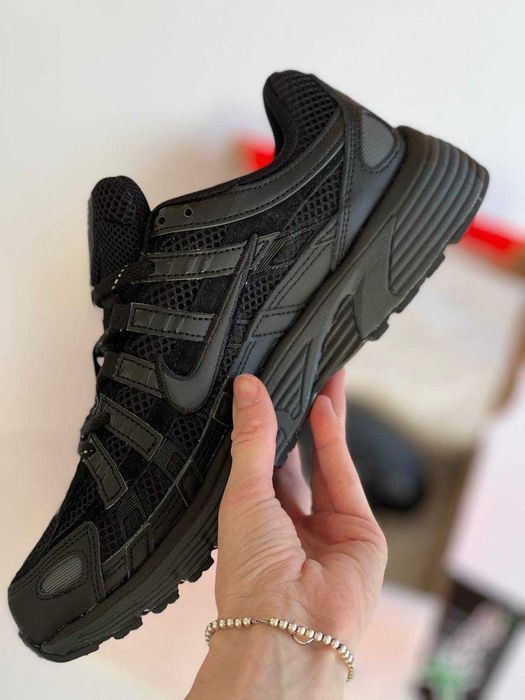 Мужские кроссовки Nike P-6000 Triple Black Premium. 40-45