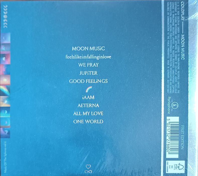 Coldplay "Moon Music" CD + autograf całego zespołu